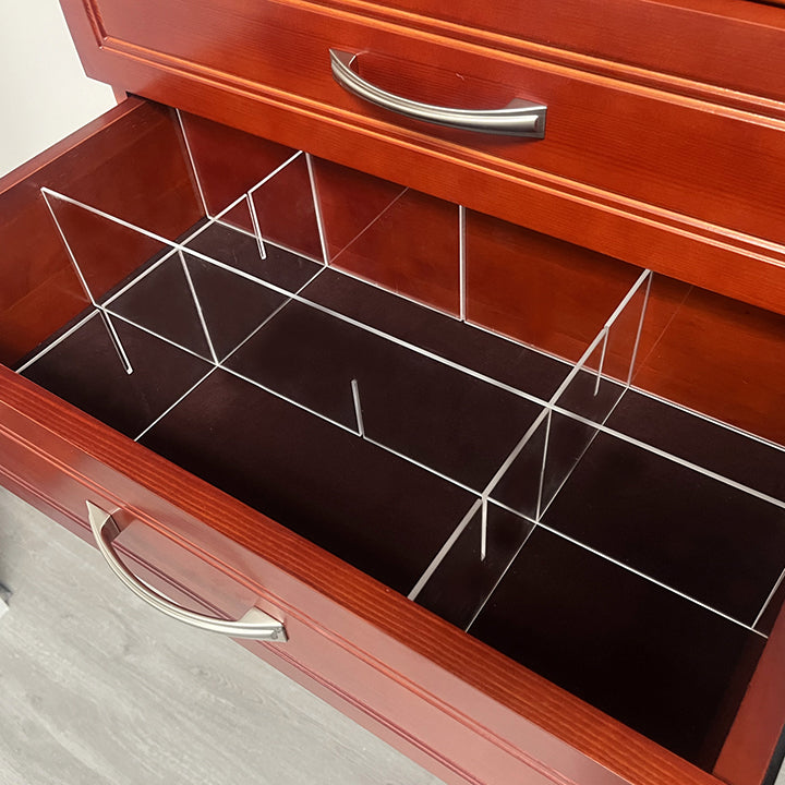 12 inch deep drawer inserts with 6 compartments