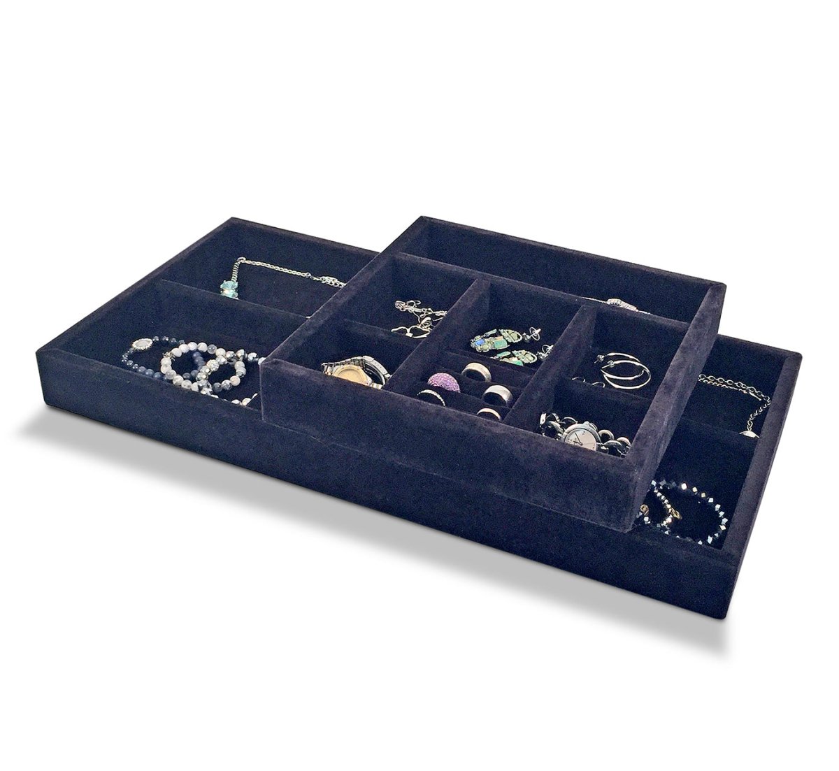 Half Jewelry Tray Drawer Insert - John Louis Home - Jewelry Tray