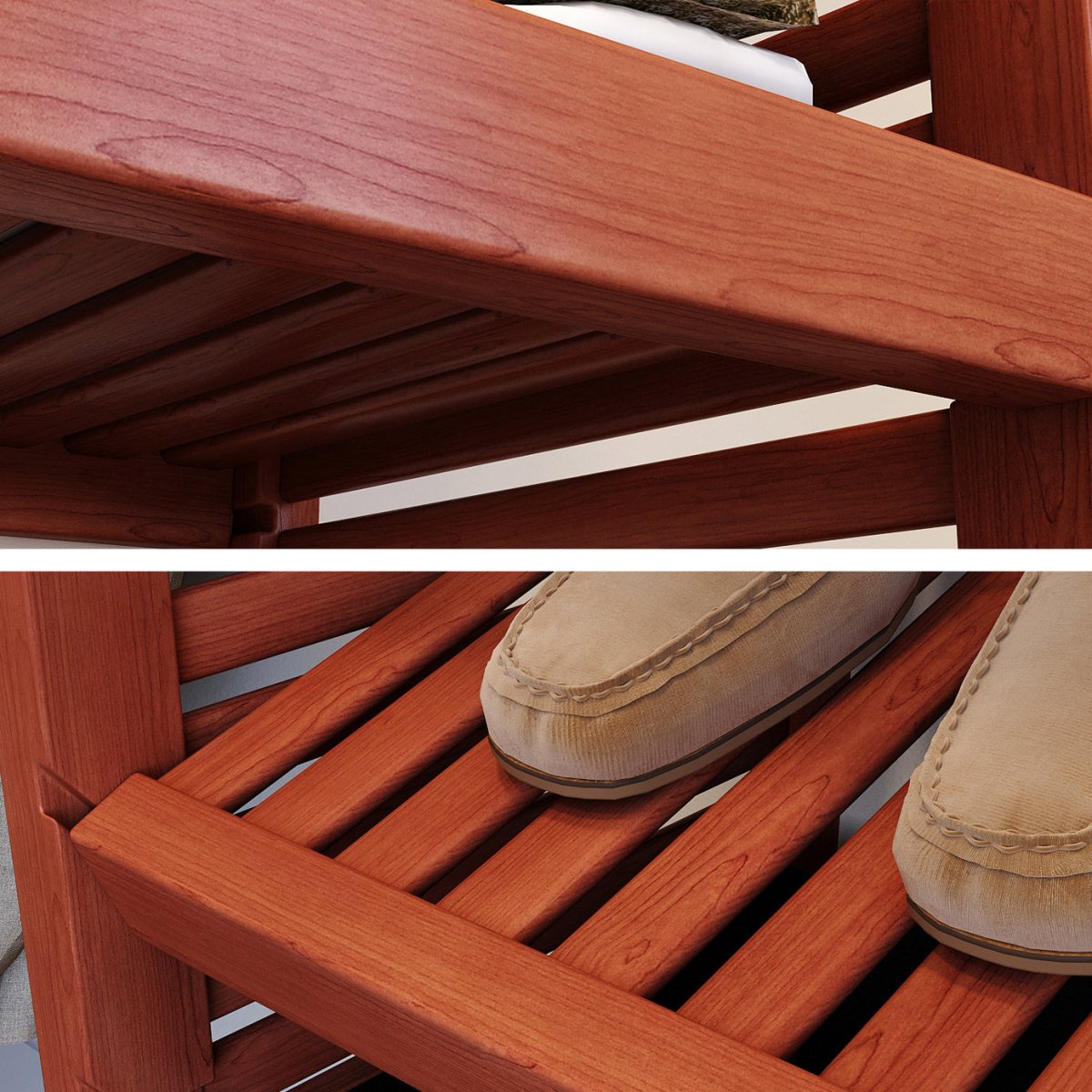 Solid Wood Closet Organizer with 2 Drawers Modern - John Louis Home - Closet Organizers