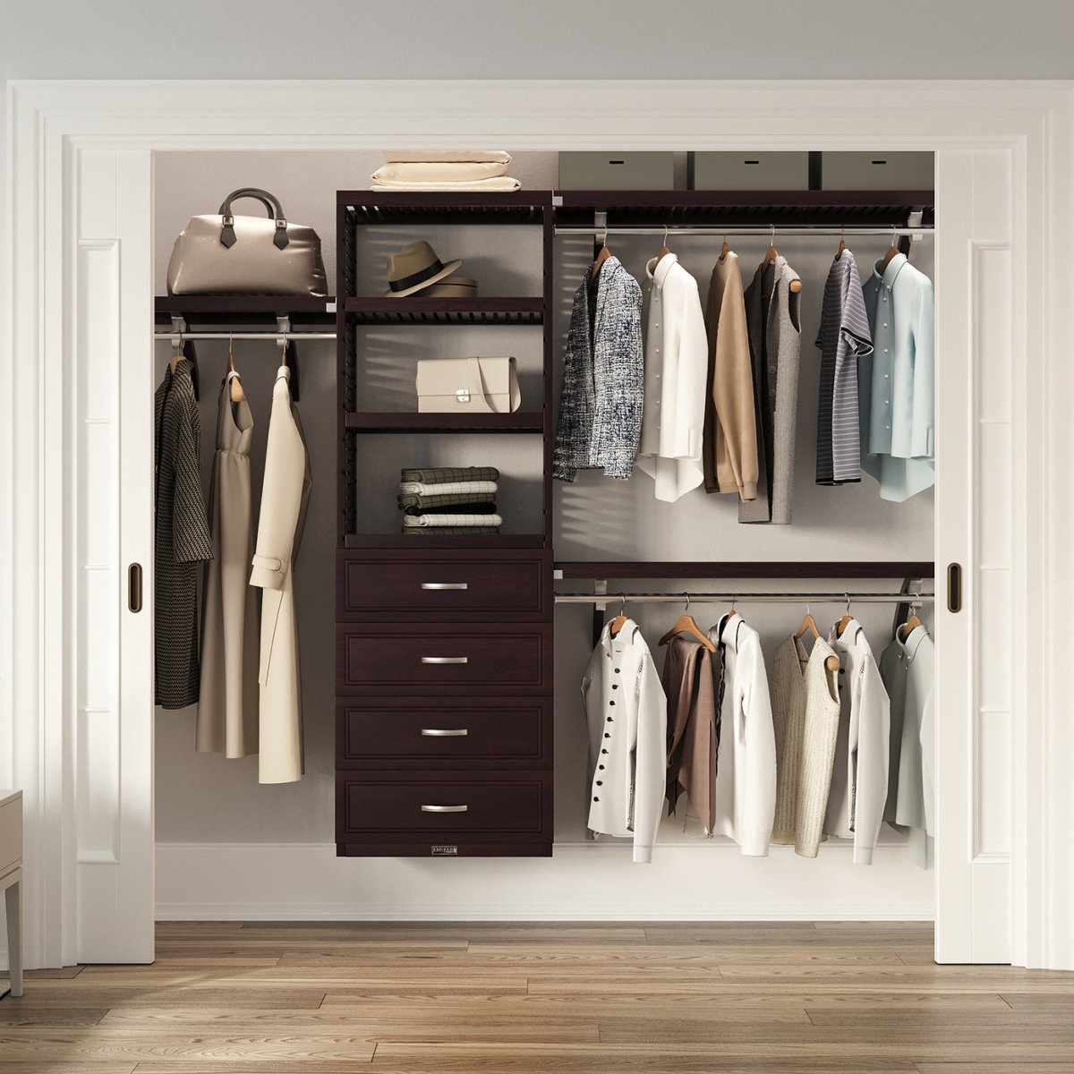 closet dresser drawers Solid Wood Organizer with 4 Modern creating a masterful fusion of geometric precision and soft Gracious Home Five Drawer Closet