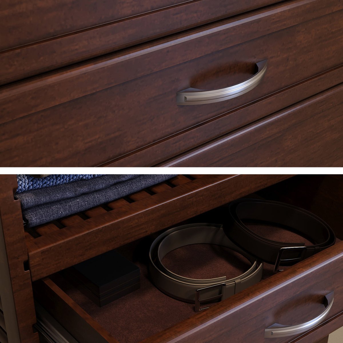 Solid Wood Closet Organizer with 4 Drawers Shaker - John Louis Home - Closet Organizers