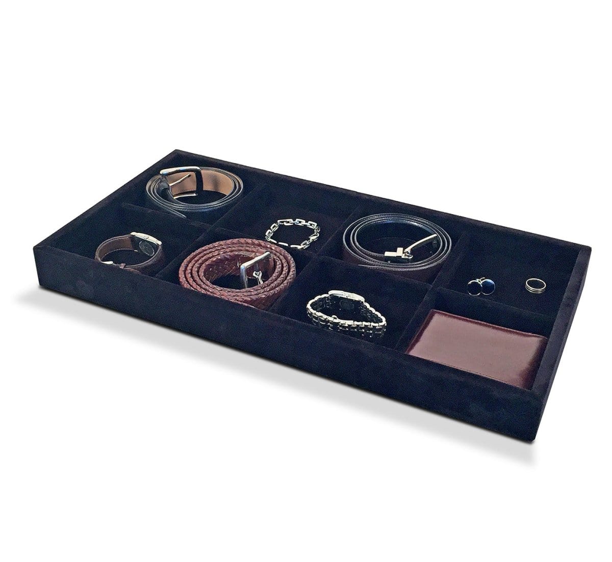 Tie & Belt Tray Drawer Insert - John Louis Home - Jewelry Tray