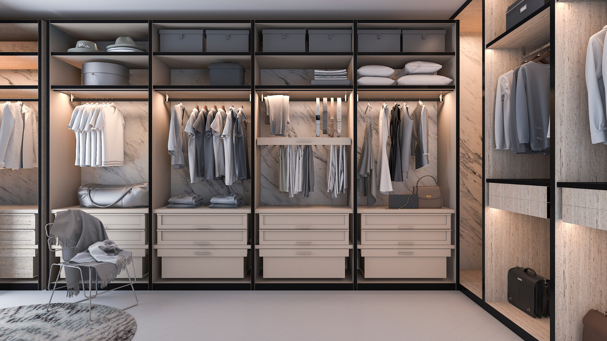 7 Closet Lighting Ideas That Work With Solid Wood Shelving