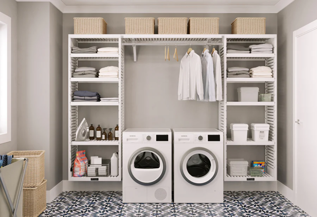 DIY Laundry Room Shelf with Hanging Rod: Designing Your Workstation
