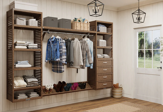 Wall-Mounted Closet System with Drawers: DIY Ideas & Tips