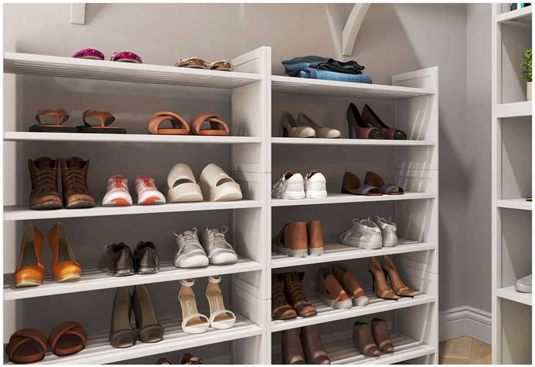 Stackable Shoe Shelves: Vertical Logic for the Efficient Home