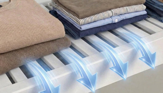 ventilated shelving with airflow