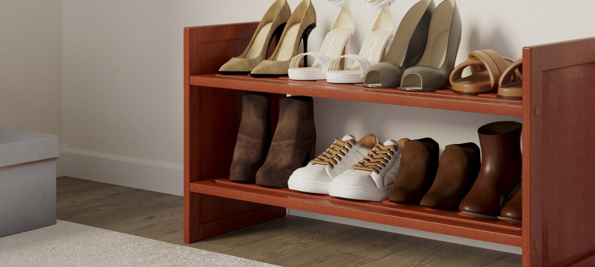 Solid Wood Stackable Shelving Racks for Custom Home Storage