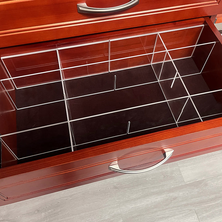 12 inch deep customizable drawer inserts with 9 compartments