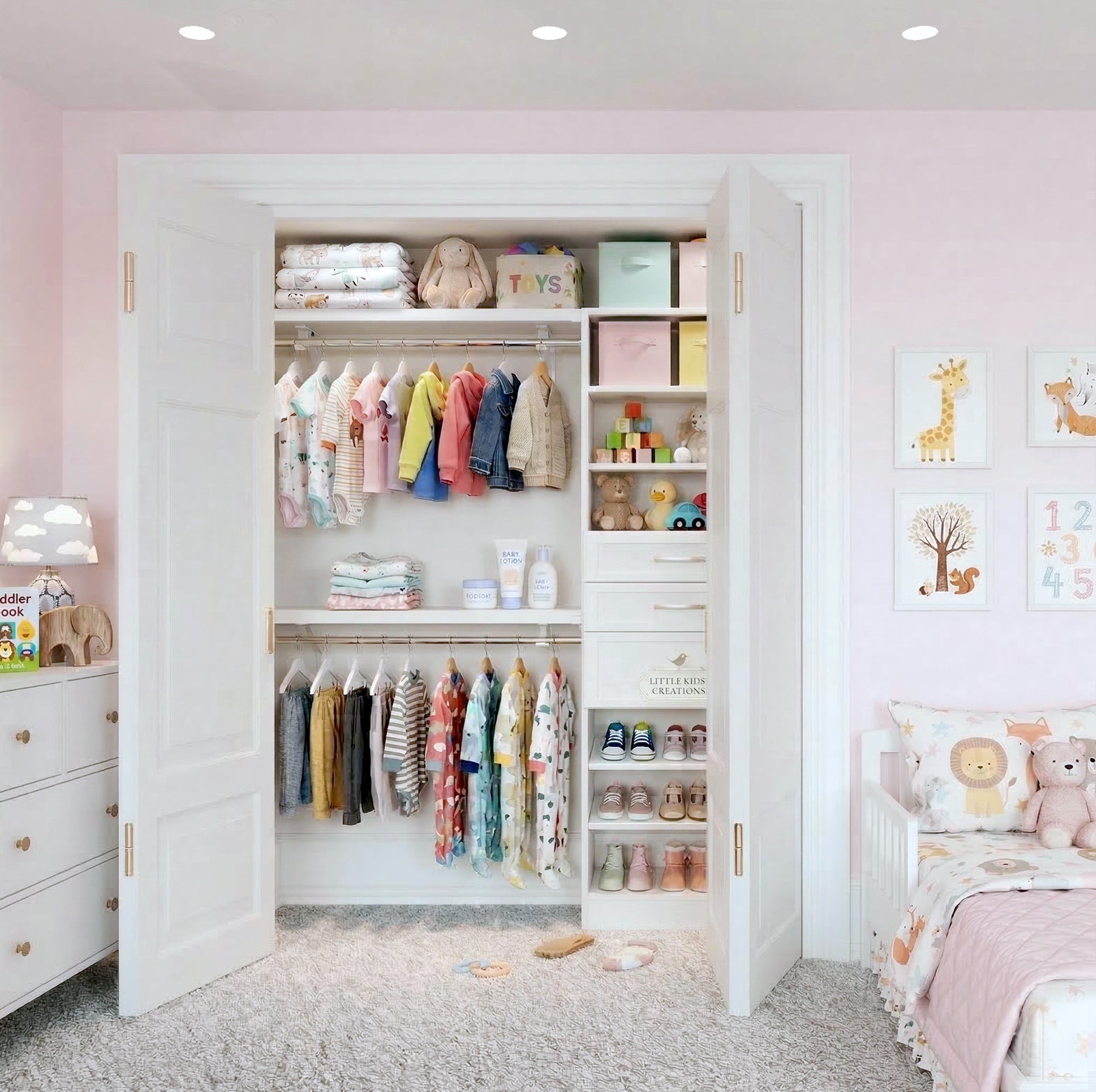 after toddlers closet makeover