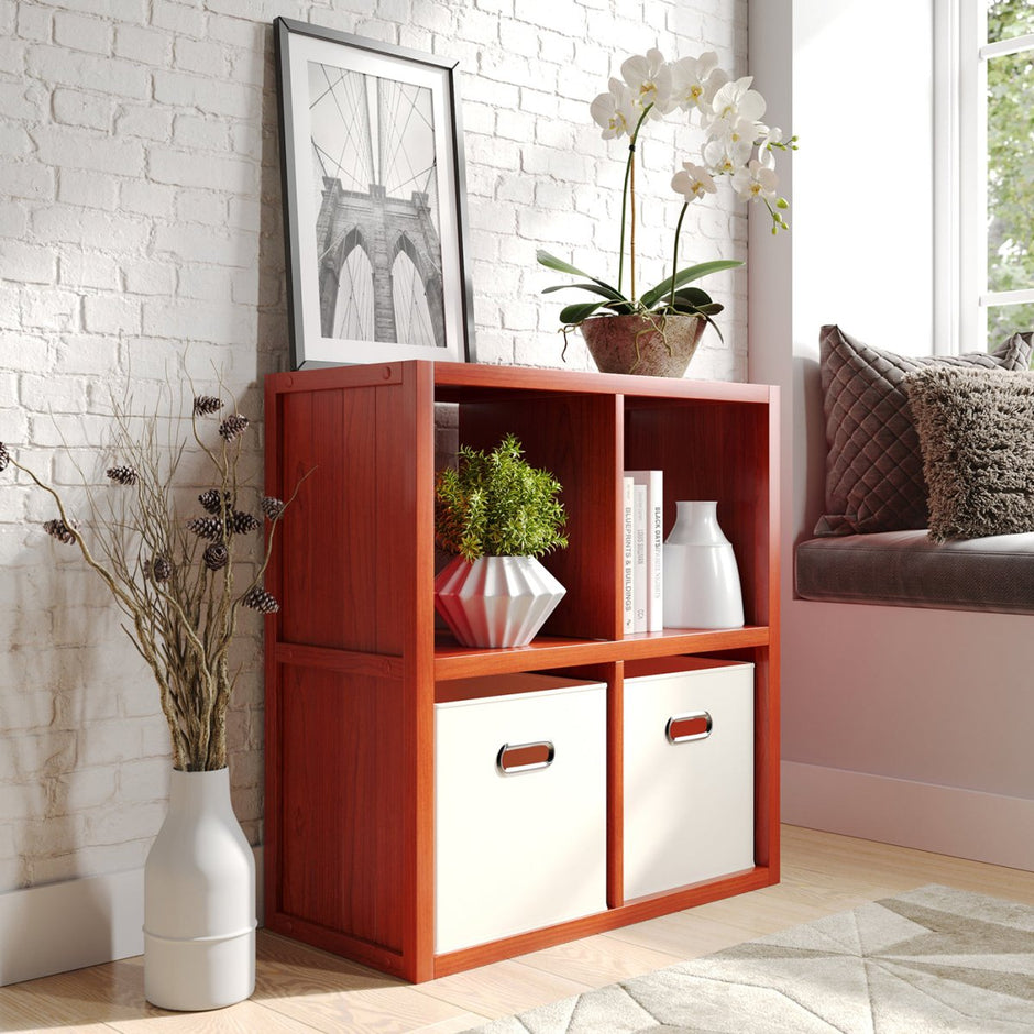 Solid Wood Cube Organizers | Stackable 4 & 9 Cube Units