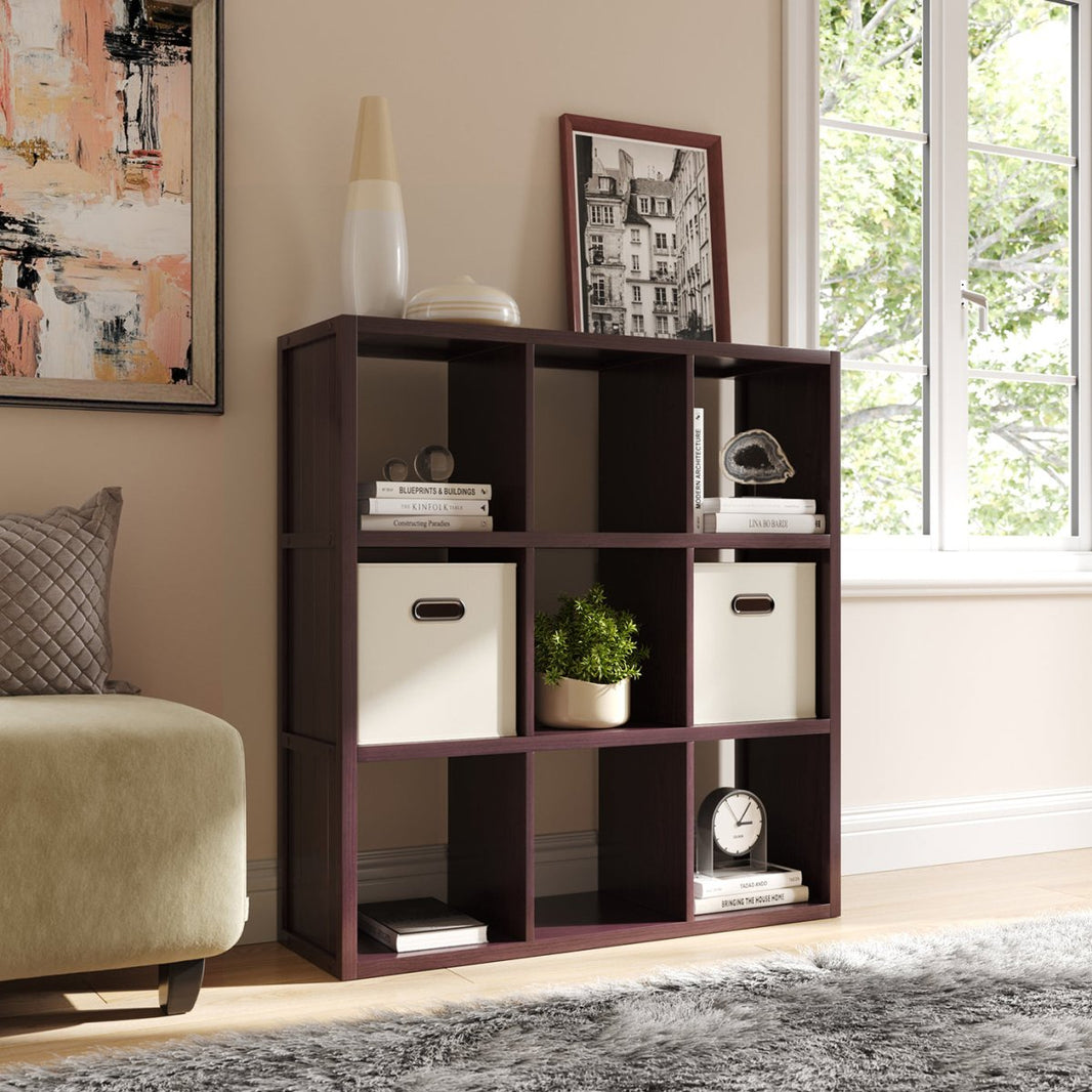 Solid Wood Cube Organizers | Stackable 4 & 9 Cube Units