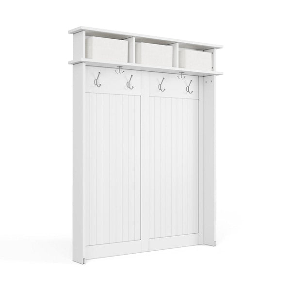 Solid Wood Hall Tree Upgrade Kit | 6-Hook Vertical Storage