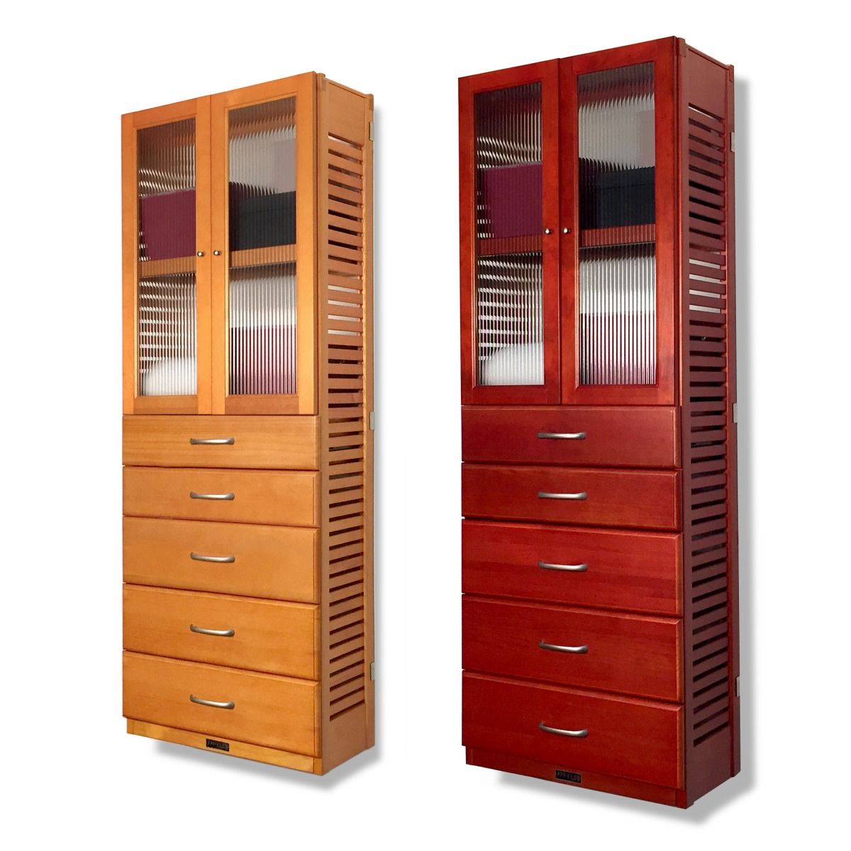 12in. Deep 6ft. Tower with drawers and doors | John Louis Home