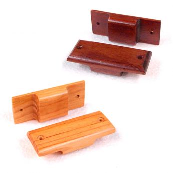 Wood Garment Bar Spacer - Qty: 3 Honey Maple Finish
