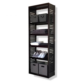 12in. Deep Woodcrest 6ft. Tower with Shelves