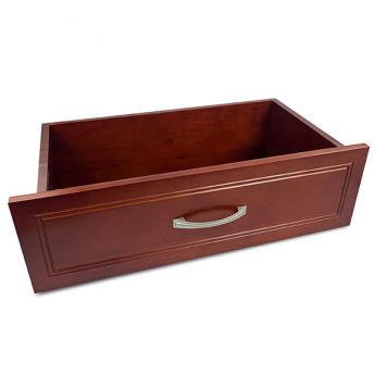 12in. Deep 8in. Drawer -Modern-Red Mahogany