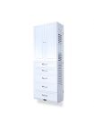 John Louis Home 16in Deep Solid Wood Woodcrest Deluxe Storage Tower White -  Bed Bath & Beyond - 34007321